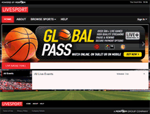 Tablet Screenshot of livesport.tv